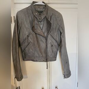 Members Only Lamb Leather Moto Jacket
